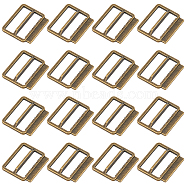 36Pcs Alloy Buckle Clasps, For Webbing, Strapping Bags, Garment Accessories, Antique Bronze, 20x22.5x3mm, Hole: 19mm(FIND-BC0004-76AB)