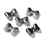 Gradient Color Opaque Acrylic Beads, Bowknot, Black, 28x20.5x10mm, Hole: 2.5mm(MACR-K341-13C)