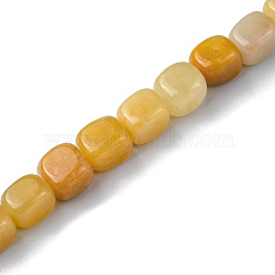 Natural Topaz Jade Beads Strands, Cuboid, 8.5~11x7.5~9x7.5~9mm, Hole: 1.2mm, about 20pcs/strand, 7.72~8.74 inch(19.6~22.2cm)(G-F743-02N)