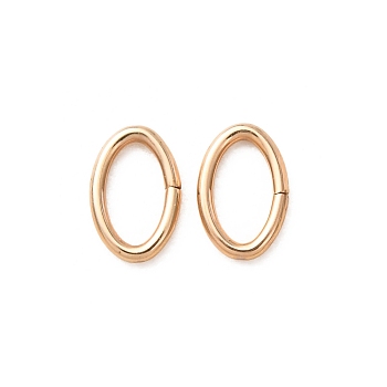 1/20 14K Gold Filled Open Jump Rings, Saw Cut Oval, Yellow Gold Filled, Real 14K Gold Filled, 5.2x3.3x0.6mm, Inner Diameter: 4x2mm