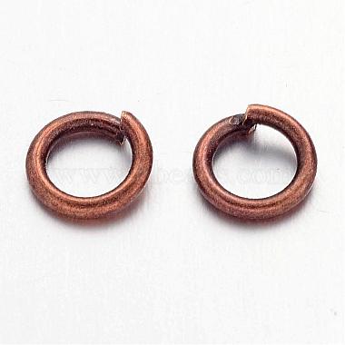 90pièces anneaux de jonction en laiton de couleur cuivre rouge(X-JRC6MM-R)-2