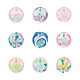 18Pcs 9 Colors Transparent Acrylic Enamel Beads(TACR-TA0001-15)-1
