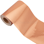 Self-Adhesive PVC Wall Stickers, for Shelf Liner Dresser Drawer Locker Skirting, PeachPuff, 100mm, 10m/roll(FIND-WH20004-98C)