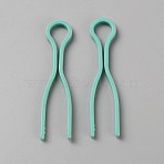 Plastic Bobbin Thread Holders, Thread Buddies Clips, Sewing Machine Accessories, for Thread Spool Organizing, Medium Aquamarine, 68x19x3mm(TOOL-WH0159-29B)