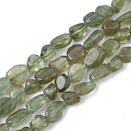 Natural Green Quartz Beads Strands, Nuggets, Tumbled Stone, 5~11x5~8x3~6mm, Hole: 0.8mm, about: 52~56pcs/Strand, 15.94 inch(40.5cm)(G-S363-049)