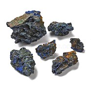 Rough Nuggets Natural Azurite Cluster, Mineral Specimen Home Decoration, 26~56x18~48x17~38mm, 25pcs/1000g(G-G999-A01)