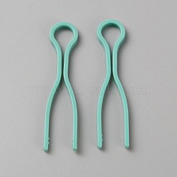 Plastic Bobbin Thread Holders, Thread Buddies Clips, Sewing Machine Accessories, for Thread Spool Organizing, Medium Aquamarine, 68x19x3mm(TOOL-WH0159-29B)