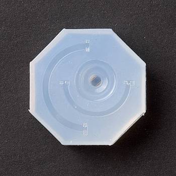 DIY Magic Crystal Ball Holder Silicone Molds, Resin Casting Molds, For UV Resin, Epoxy Resin Craft Making, White, 35x35x14mm, Inner Diameter: 13~28x2~13mm