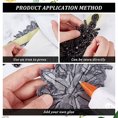 fleur verre cristal strass applications(DIY-WH0304-643A)-4