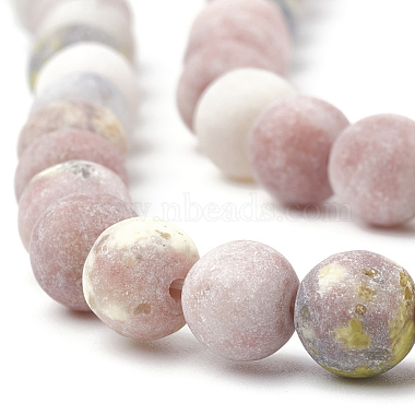 Natural Marble and Sesame Jasper/Kiwi Jasper Beads Strands(X-G-T106-289)-2