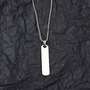 201 Stainless Steel Pendant Necklaces for Man(NJEW-Q336-03E-P)-2