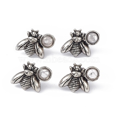 Bees Quartz Crystal Stud Earrings