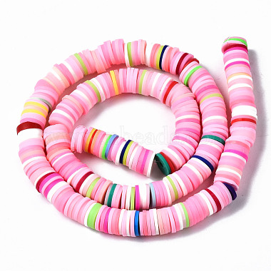 Chapelets de perle en pâte polymère manuel(CLAY-R089-8mm-098)-3