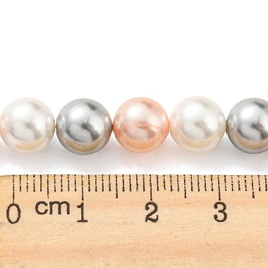 Electroplated Natural Shell Beads Strands(SHEL-F008-03B-04)-4