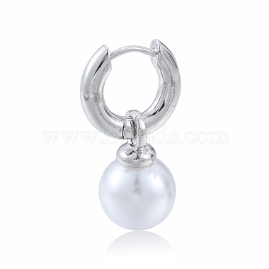 ABS Plastic Pearl Dangle Hoop Earrings(EJEW-N011-106P)-3