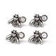 Natural Quartz Crystal Bee Stud Earrings(EJEW-C016-01AS-01)-1