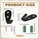 Iron Wall Mounted Coat Hook Hangers(AJEW-WH0348-684)-2