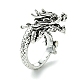 Dragon Alloy Open Cuff Rings(RJEW-K275-23AS)-1