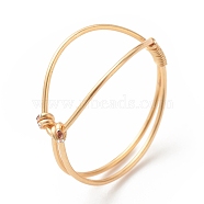 Copper Wire Wrap Finger Ring for Women, Golden, US Size 8 1/2(18.5mm)(RJEW-JR00479-01)