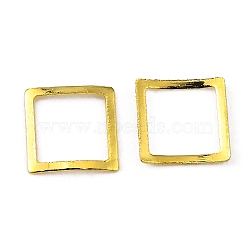 Brass Cabochons, Nail Art Studs, Nail Art Decoration Accessories, Square, Golden, 5x5x0.2mm(MRMJ-T104-001B-G)