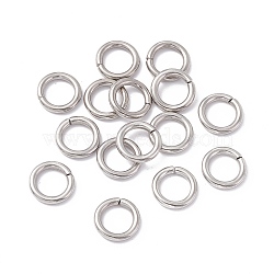 Non-Tarnish 304 Stainless Steel Jump Rings, Open Jump Rings, Round, Stainless Steel Color, 12x2mm, Inner Diameter: 8mm(STAS-C040-01A-P)