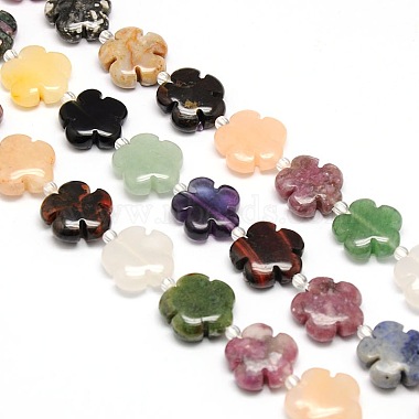 20mm Flower Mixed Stone Beads