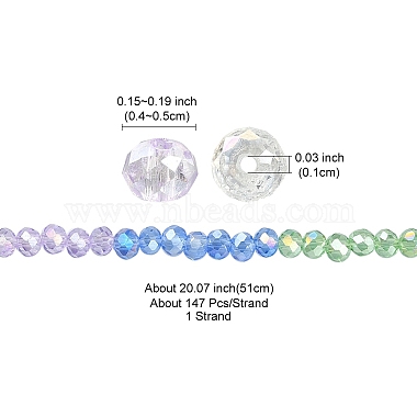 Transparent Electroplate Glass Beads Strands(GLAA-YW0002-F01)-4