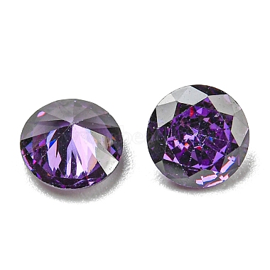 Dark Violet Diamond Cubic Zirconia Cabochons