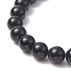 bracelet strech perlé de flèche de pierres précieuses mélangées naturelles et synthétiques teintes pour les femmes(BJEW-JB09364)-5