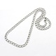 Men's 304 Stainless Steel Curb Chain Necklaces(STAS-O037-77P)-2