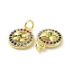 Brass Micro Pave Colorful Cubic Zirconia Charms(KK-E068-VF098)-3