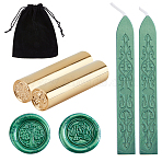 DIY Scrapbook Making Kits, Including Rectangle Velvet Pouches, Brass Handles and Sealing Wax Sticks, Mixed Color, 15x12cm, 1pc(DIY-CP0005-19C)