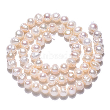 Grade AB Natural Cultured Freshwater Pearl Beads Strands(PEAR-N013-05G)-6