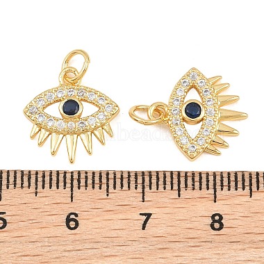 Brass Micro Pave Cubic Zirconia Pendants(CU-CBAB719-05G-A)-3