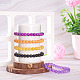 5 Colors Halloween Glass Beads Beaded Stretch Bracelet Sets(BJEW-TAC0026)-8