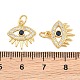 Brass Micro Pave Cubic Zirconia Pendants(CU-CBAB719-05G-A)-3