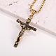 Cross Pendant Necklace with Jesus Crucifix Religious Necklace Sacrosanct Charm Neck Chain Jewelry Gift for Birthday Easter Thanksgiving Day(JN1109C)-6