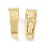 Brass Snap on Bails, Cadmium Free & Lead Free, Real 24K Gold Plated, 9.5x6x3.5mm(KK-R149-08B-G)