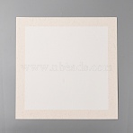 Chinese Rice Paper Card, Xuan Paper, Square, Beige, 270x250x0.3mm, Inner Diameter: 56.67mm(TH-XCP0001-02)