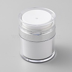 Plastic Airless Pump Jars, Refillable Travel Cream Vacuum Bottle, Column, White, 6.3x7.6cm, Capacity: 50ml(1.69fl. oz)(AJEW-WH0413-34C)