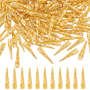 200Pcs Iron Bead Caps, Golden, 42x8mm, Hole: 1mm(IFIN-HY0001-06G)