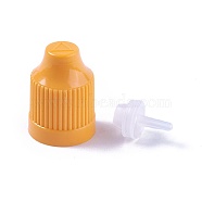 Plastic Bottle Caps, with Teardrop Head, Orange, 27x20mm and 17x11.5mm(DIY-WH0143-51B)