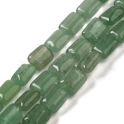 Natural Green Aventurine Beads Strands, Rectangle, 8~9x6.5~7x4mm, Hole: 0.8mm, about 45pcs/strand, 15.16 inch(38.5cm)(G-G085-A10-01)