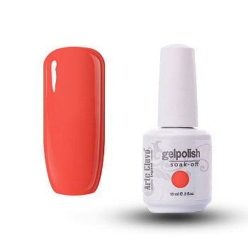 15ml Special Nail Gel, for Nail Art Stamping Print, Varnish Manicure Starter Kit, Coral, Bottle: 34x80mm