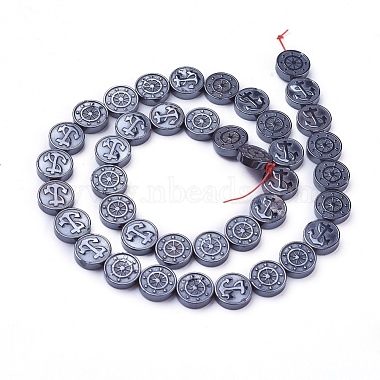 10mm Anchor & Helm Non-magnetic Hematite Beads