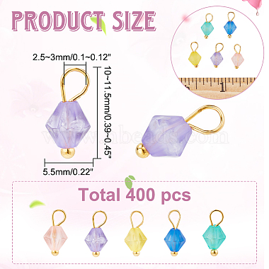 400Pcs Frosted Acrylic Charms(FIND-DC0001-49)-2