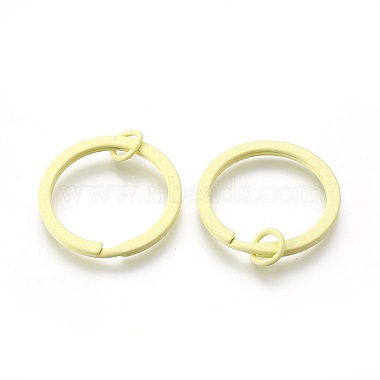 Champagne Yellow Ring Iron Split Key Rings