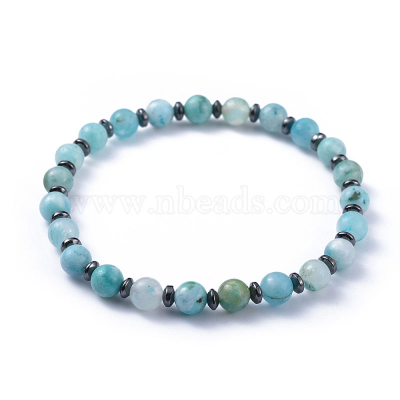 Hemimorphite Genuine Bracelet ~ 7 Inches ~ 8mm Round Beads | eBay