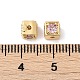 Brass Cubic Zirconia Beads(KK-Q030-14B-G)-3