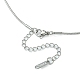 304 Stainless Steel Round Snake Chain Necklace for Men Women(NJEW-YW0001-13)-2